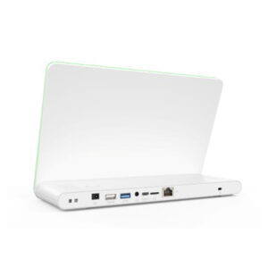 ITMedia Touch Tab 145-10-H-A Android LED Edge Table Order Touch Display with Stand - Back White