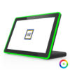 ITMedia Touch Tab 145-10-H-A Android LED Edge Table Order Touch Display with Stand - Front